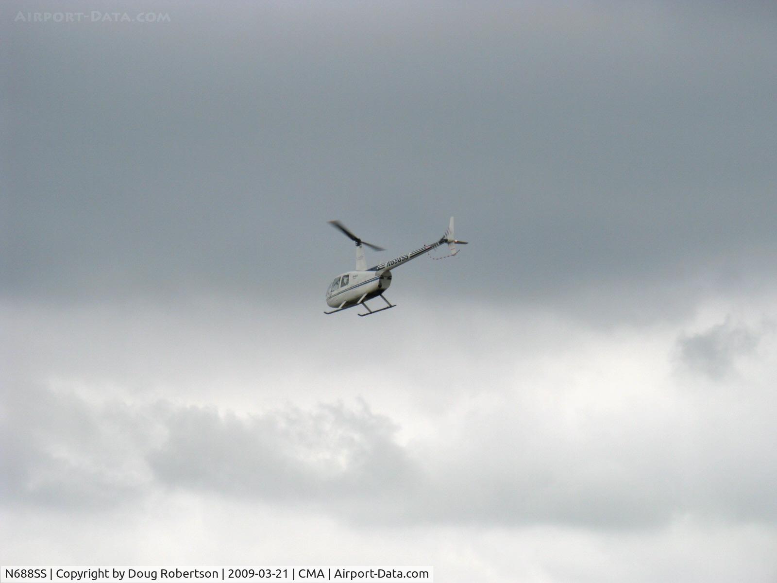 N688SS, 2000 Robinson R44 Raven C/N 0861, 2000 Robinson R44 RAVEN, Lycoming O-540 260 Hp derated to 225 Hp for takeoff and 205 Hp continuous, landing approach.