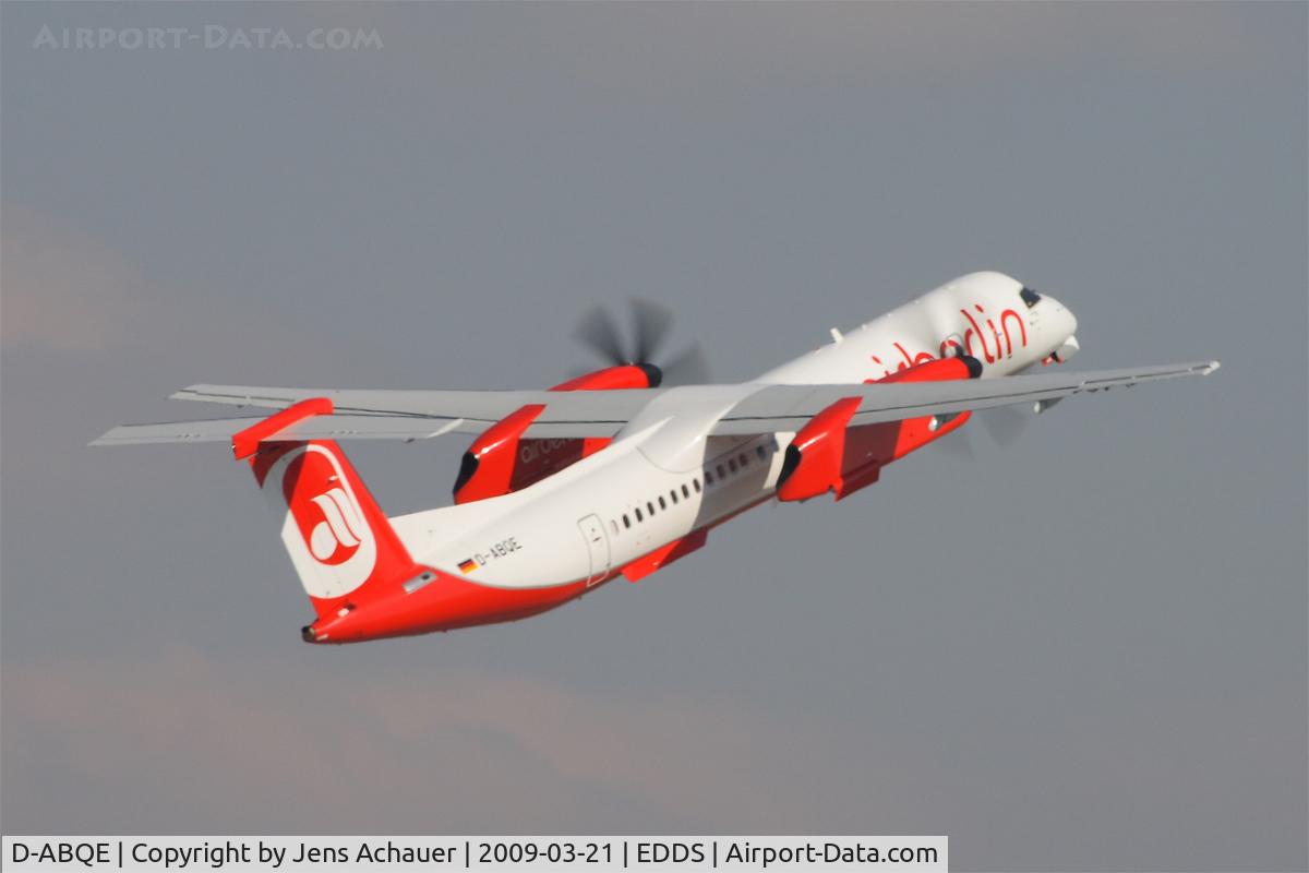 D-ABQE, 2009 De Havilland Canada DHC-8-402Q Dash 8 C/N 4239, LGW Luftfahrtgesellschaft Walter 	Active Dash 8