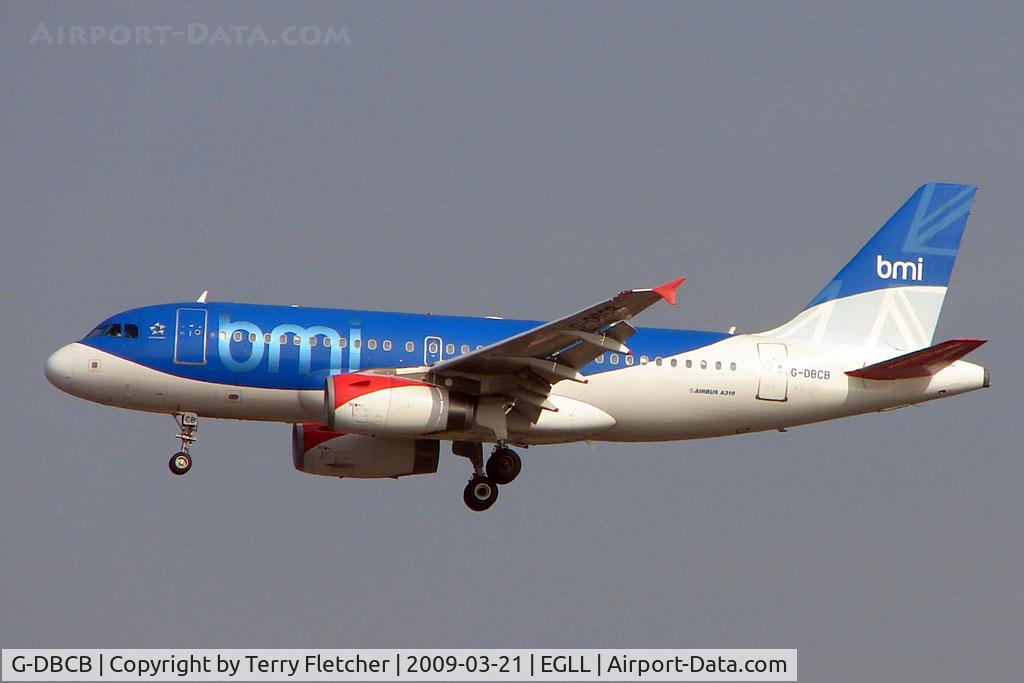 G-DBCB, 2004 Airbus A319-131 C/N 2188, British Midland A319 on approach to Heathrow