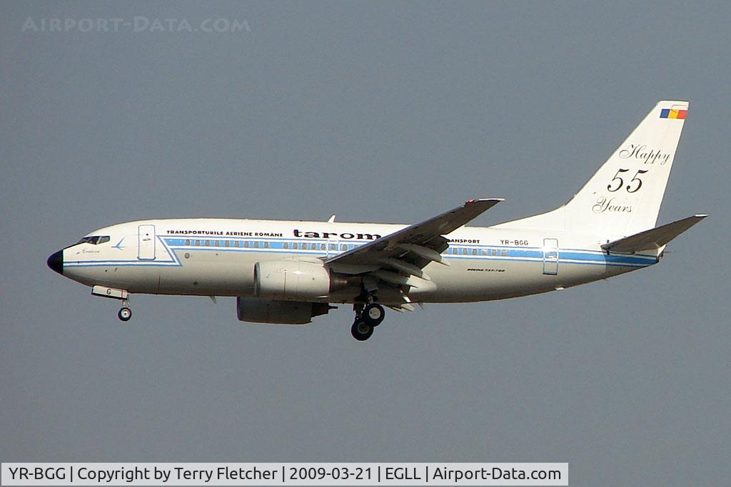 YR-BGG, 2001 Boeing 737-78J C/N 28442, Tarom B737 in special livery