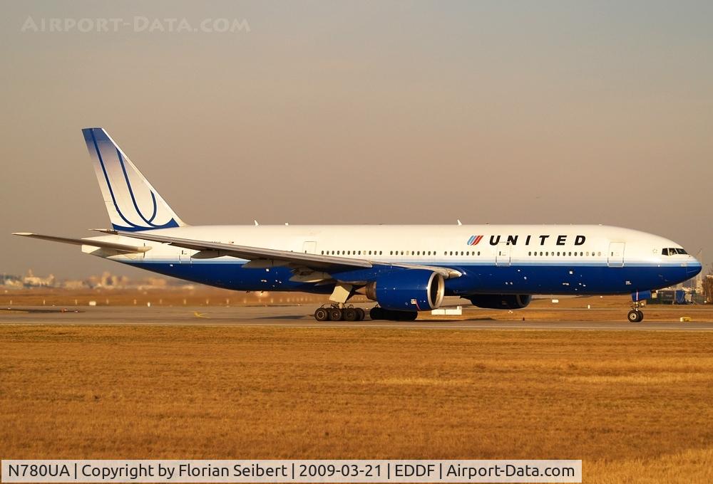 N780UA, 1996 Boeing 777-222 C/N 26944, Great Evening light