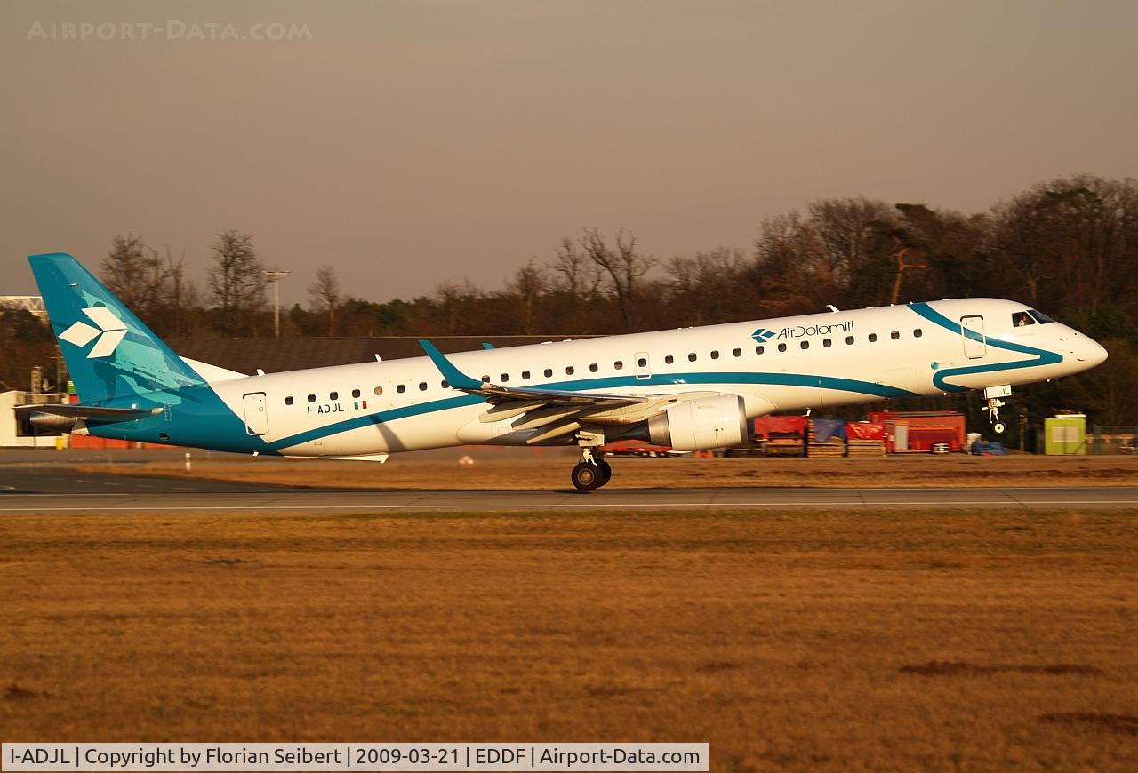 I-ADJL, 2009 Embraer 195LR (ERJ-190-200LR) C/N 19000256, Air Dolomiti ERJ 195
