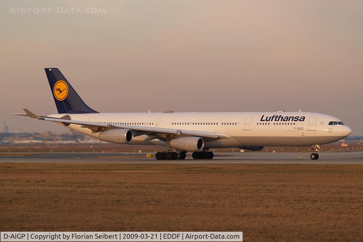 D-AIGP, 1998 Airbus A340-313X C/N 252, Great Evening light