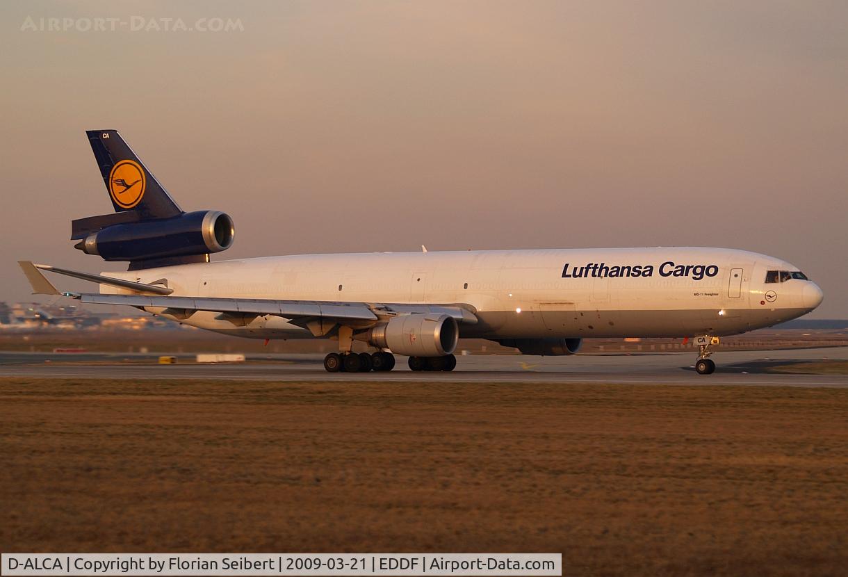 D-ALCA, 1998 McDonnell Douglas MD-11F C/N 48781, Great Evening light