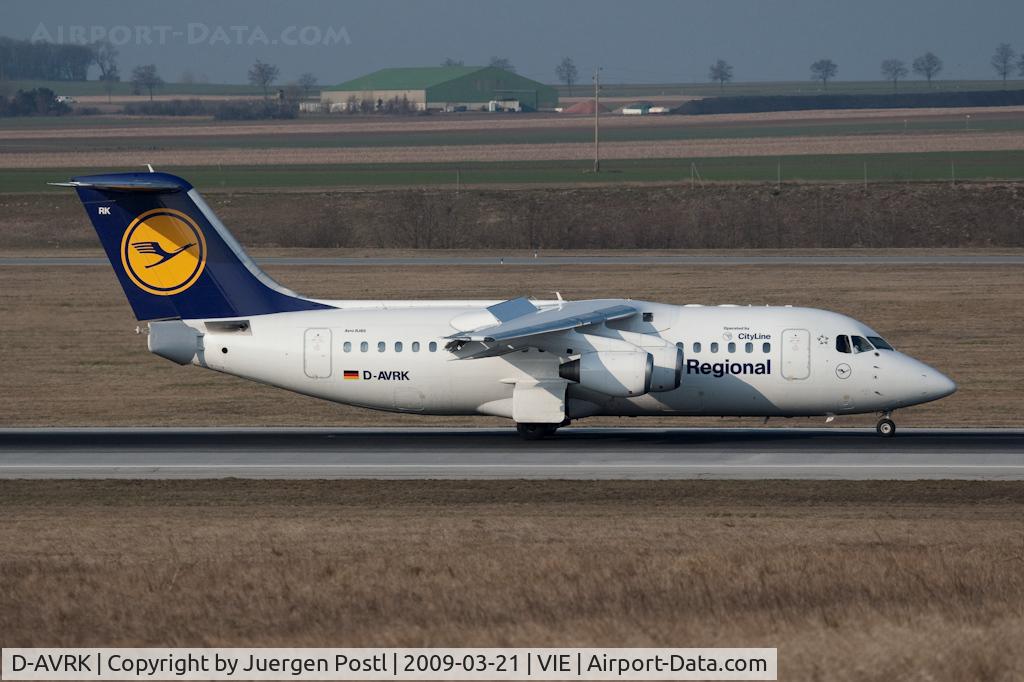 D-AVRK, 1996 British Aerospace Avro 146-RJ85 C/N E.2278, Avro RJ85