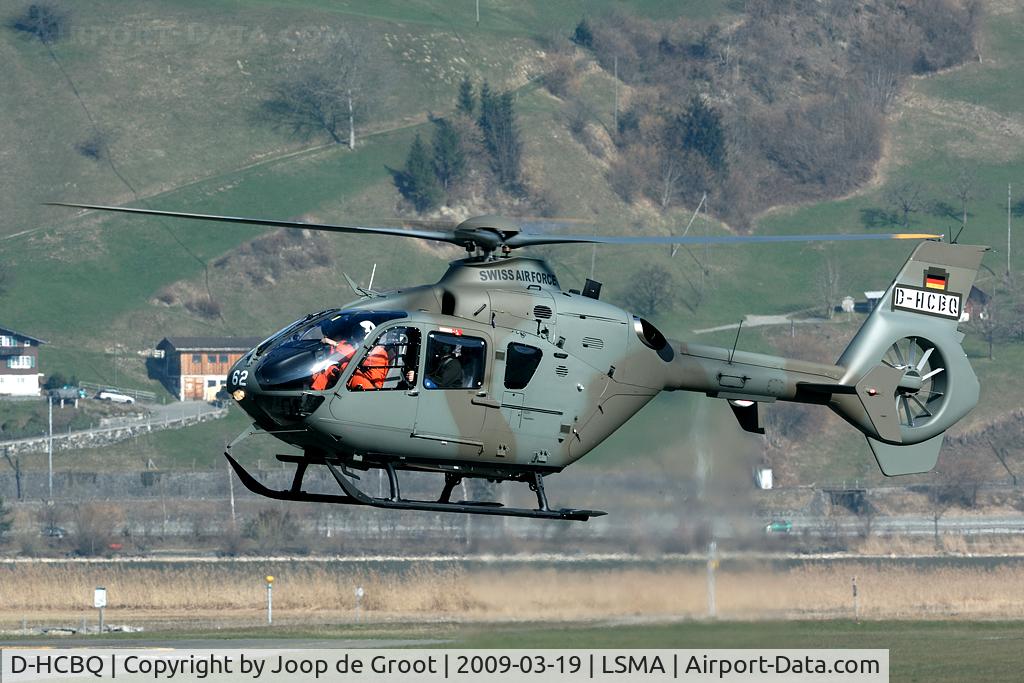 D-HCBQ, 2009 Eurocopter EC-635P-2+ C/N 0742, This brand new EC-635 was being tested by RUAG. In Swiss military service it will become T-362.