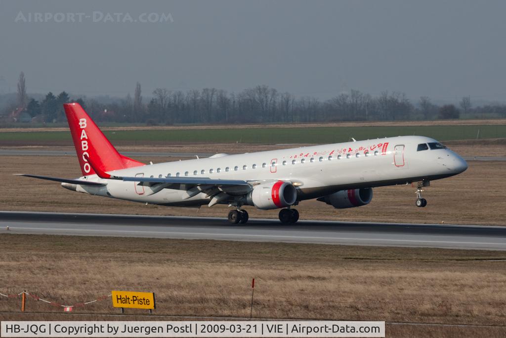 HB-JQG, 2008 Embraer 190LR (ERJ-190-100LR) C/N 19000189, ERJ 190-100 LR