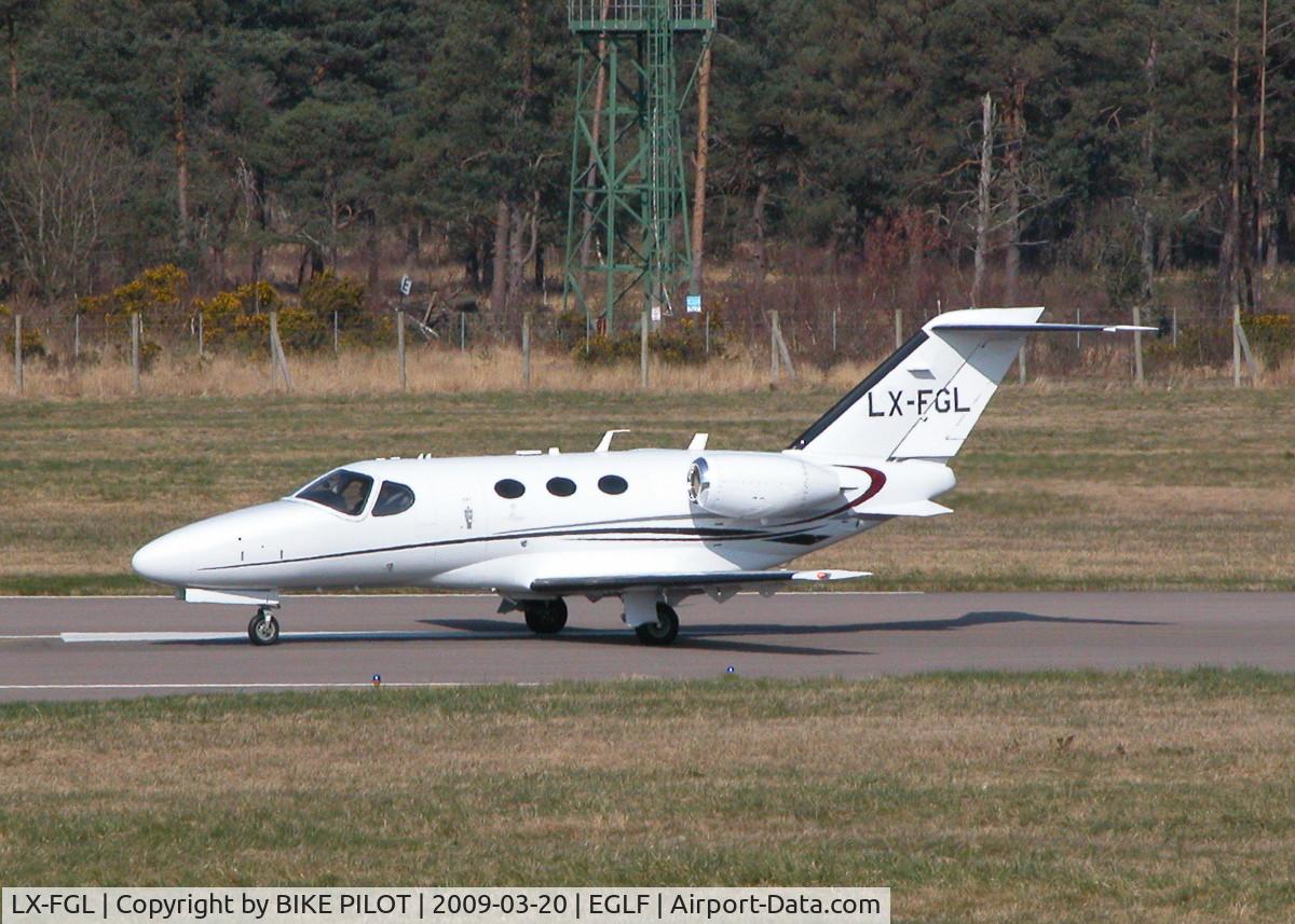 LX-FGL, 2008 Cessna 510 Citation Mustang Citation Mustang C/N 510-0132, BACK TRACKING ALONG RWY 06