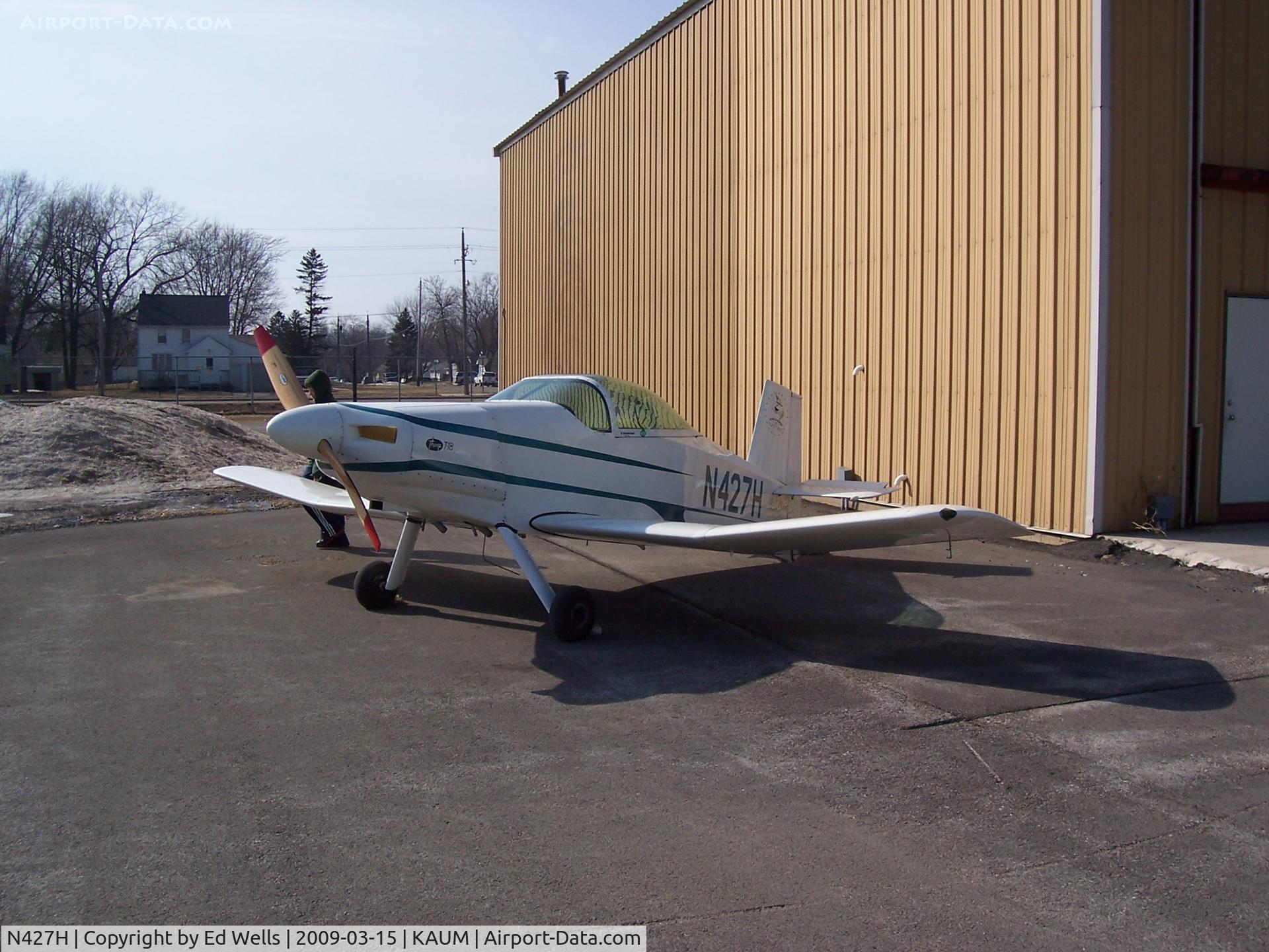 N427H, 1971 Thorp T-18 Tiger C/N 427, At AUM
