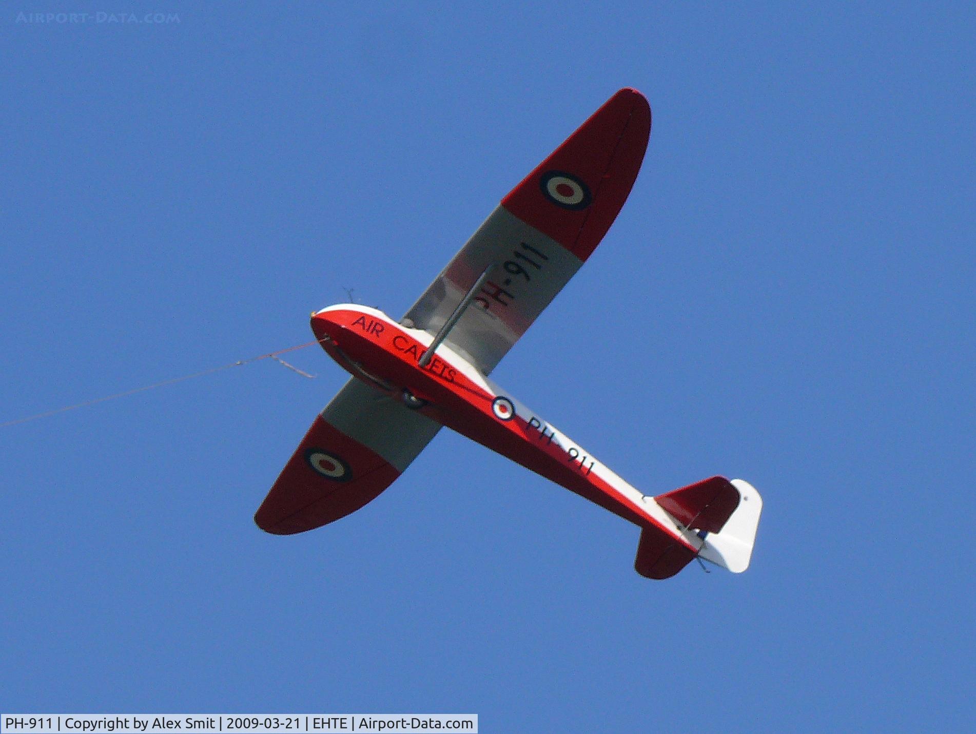 PH-911, Slingsby T-21B Sedbergh C/N 1207, Slingsby T21B Sedbergh PH-911 Vliegclub Teuge in the colors of the RAF Air Cadets