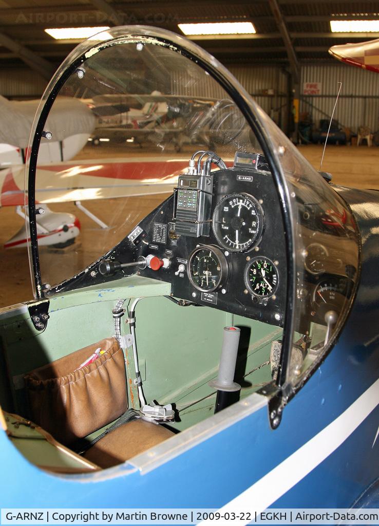 G-ARNZ, 1961 Rollason Druine D.31 Turbulent C/N PFA 579, Cockpit close up