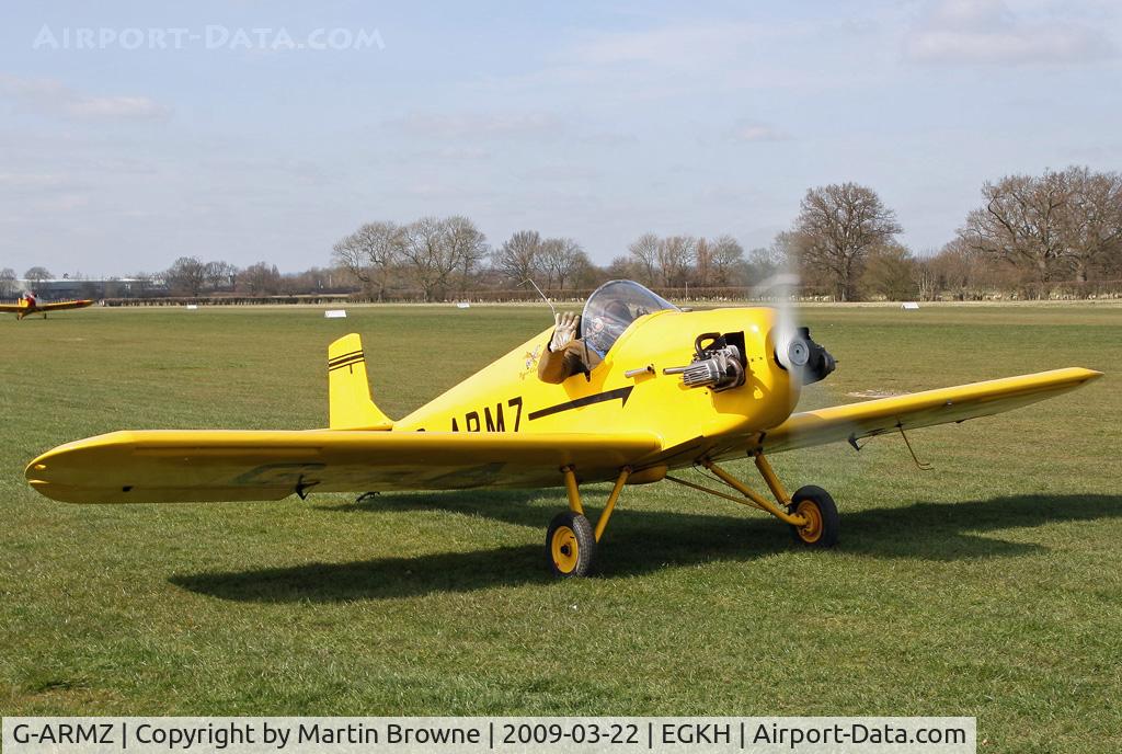 G-ARMZ, 1961 Rollason Druine D.31 Turbulent C/N PFA 565, A wave from the pilot.