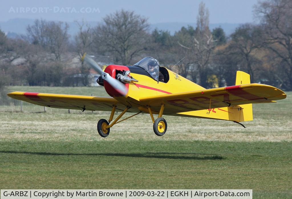 G-ARBZ, 1960 Rollason Druine D.31 Turbulent C/N PFA 553, Landing