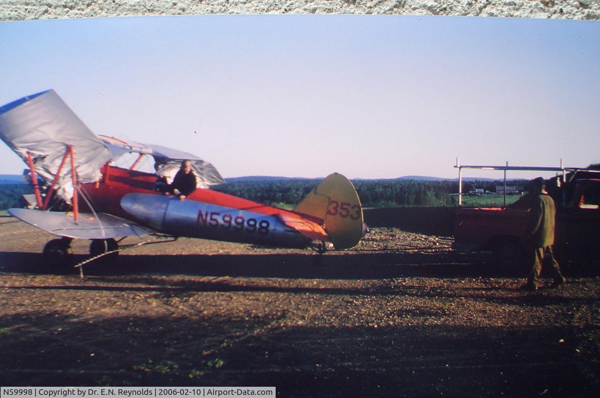 N59998, 1942 Boeing A75N1(PT17) C/N 75-3940, FPL spraying New Brunswick Canada c1960's