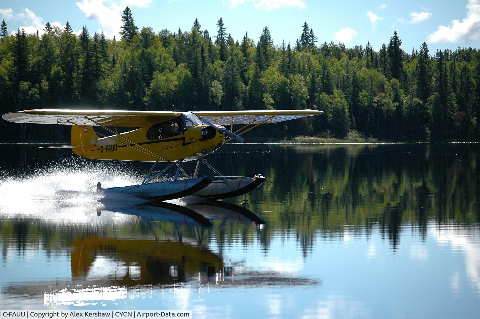 C-FAUU, 1947 Piper J3C-65 Cub Cub C/N 14719, AUU on floats