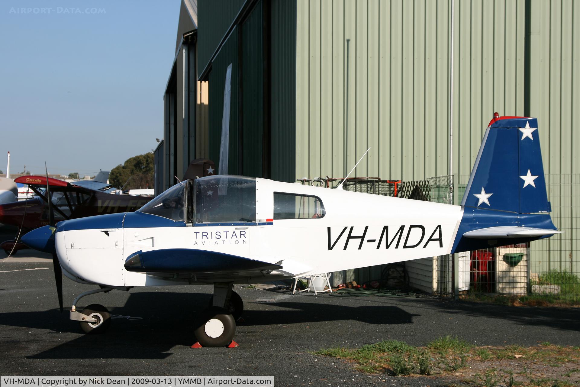 VH-MDA, 1976 Grumman American AA-1B Trainer C/N AA1B-0613, YMMB