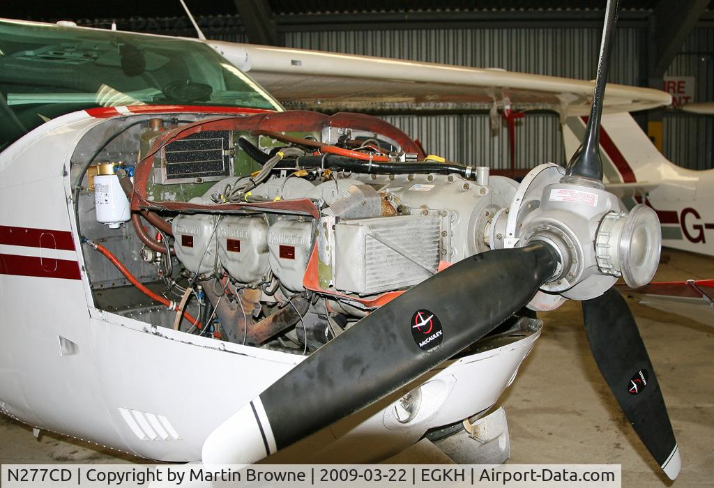 N277CD, 1972 Cessna 210L Centurion C/N 21059663, Undergoing maint.