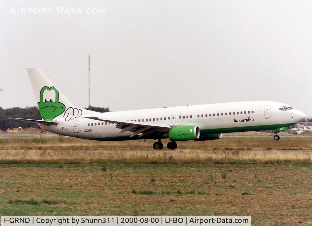 F-GRND, 1999 Boeing 737-85F C/N 28827, Landing rwy 15R