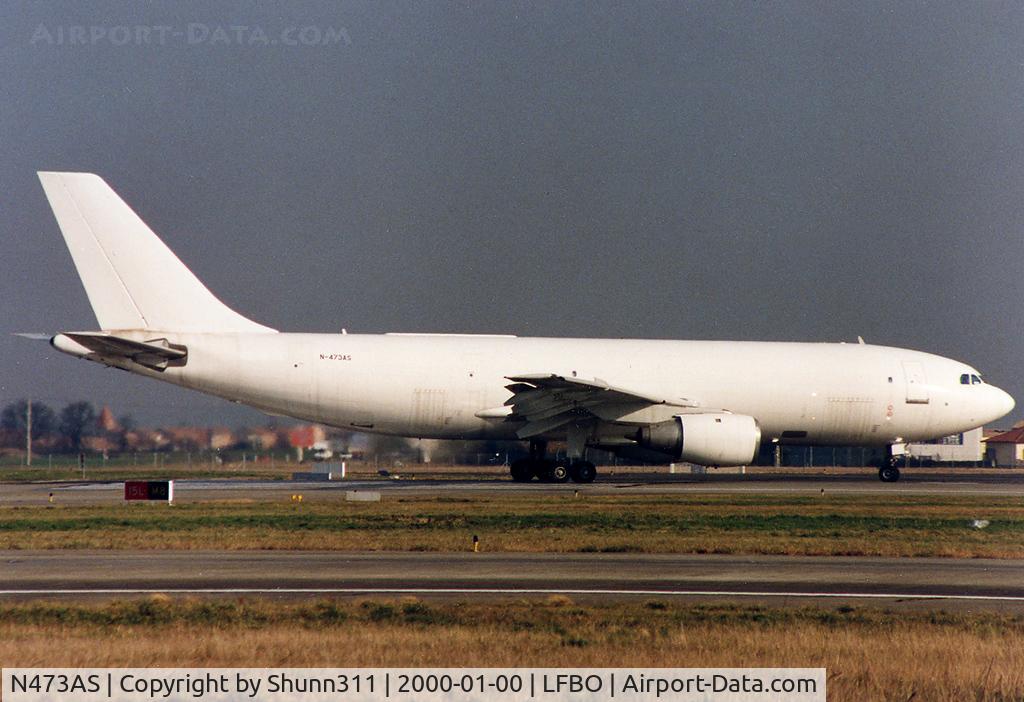 N473AS, 1982 Airbus A300B4-203 C/N 203, Lining up rwy 1L for departure...