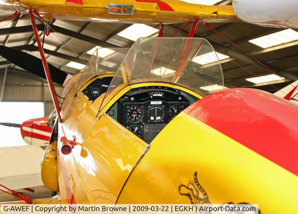 G-AWEF, 1947 Stampe-Vertongen SV-4C(G) C/N 549, Cockpit view