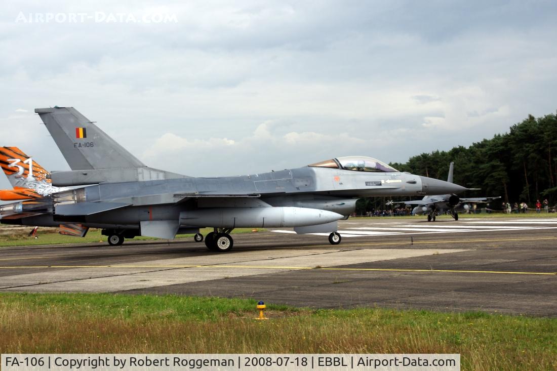 FA-106, SABCA F-16AM Fighting Falcon C/N 6H-106, F-16AM.Belgian Air Force.Photocall.