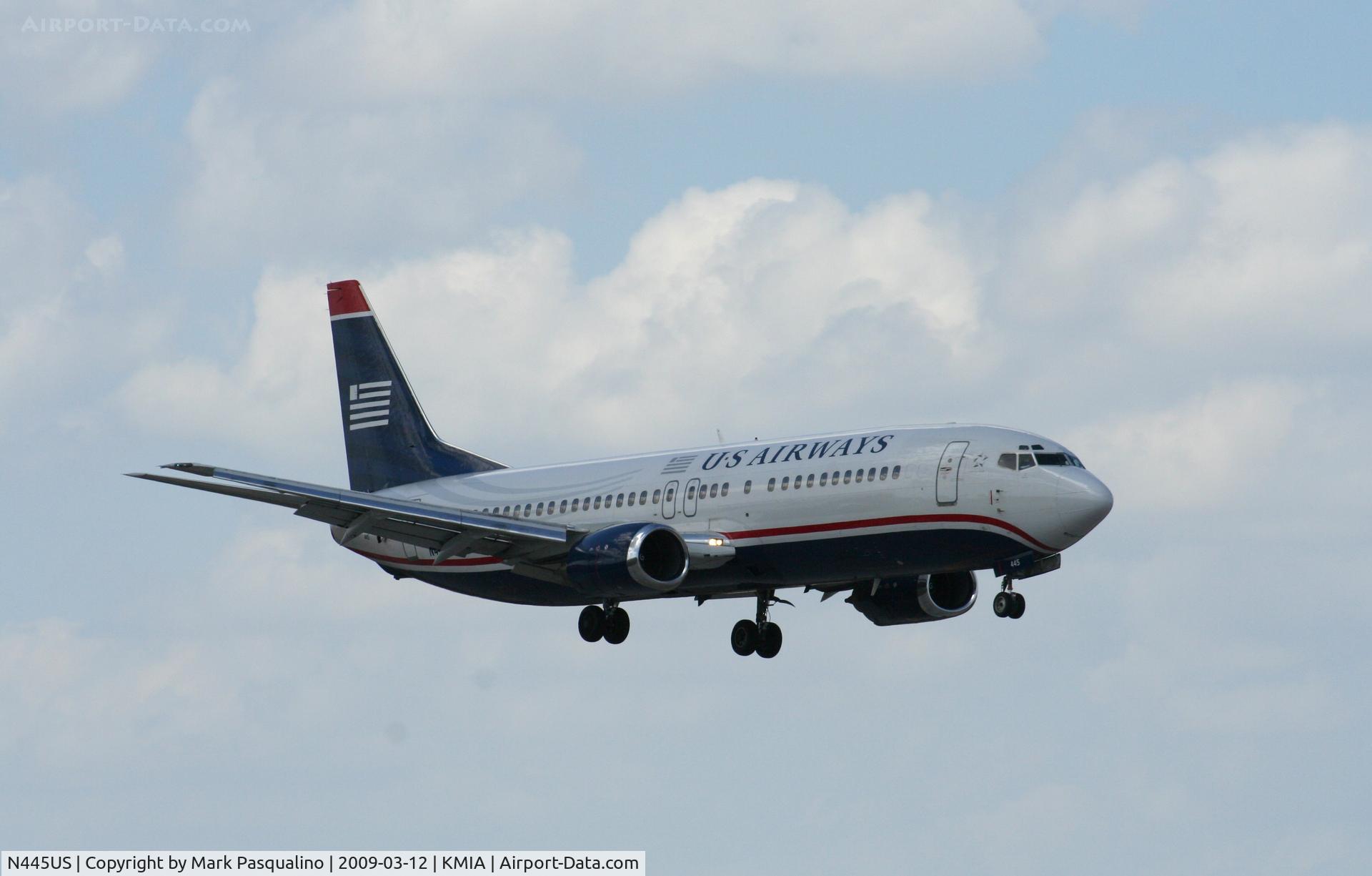 N445US, 1990 Boeing 737-4B7 C/N 24863, Boeing 737-400