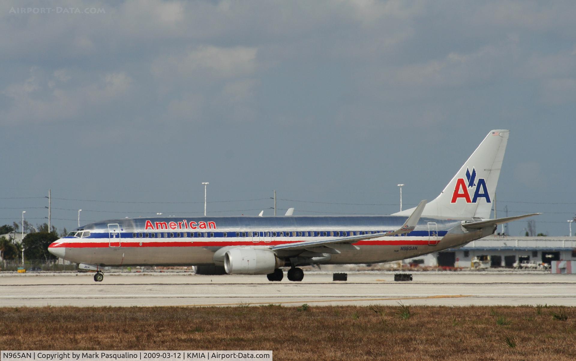 N965AN, 2001 Boeing 737-823 C/N 29544, Boeing 737-800