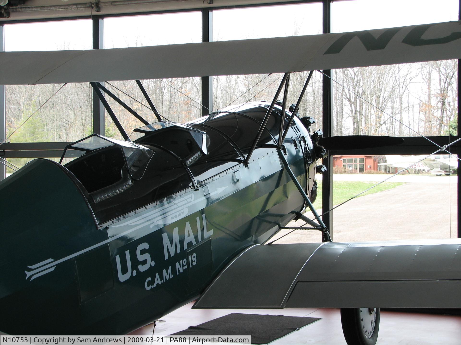 N10753, 1931 Pitcairn PA-8 Super Mailwing C/N 164, Sitting in the Aviation museum at Nemocolin