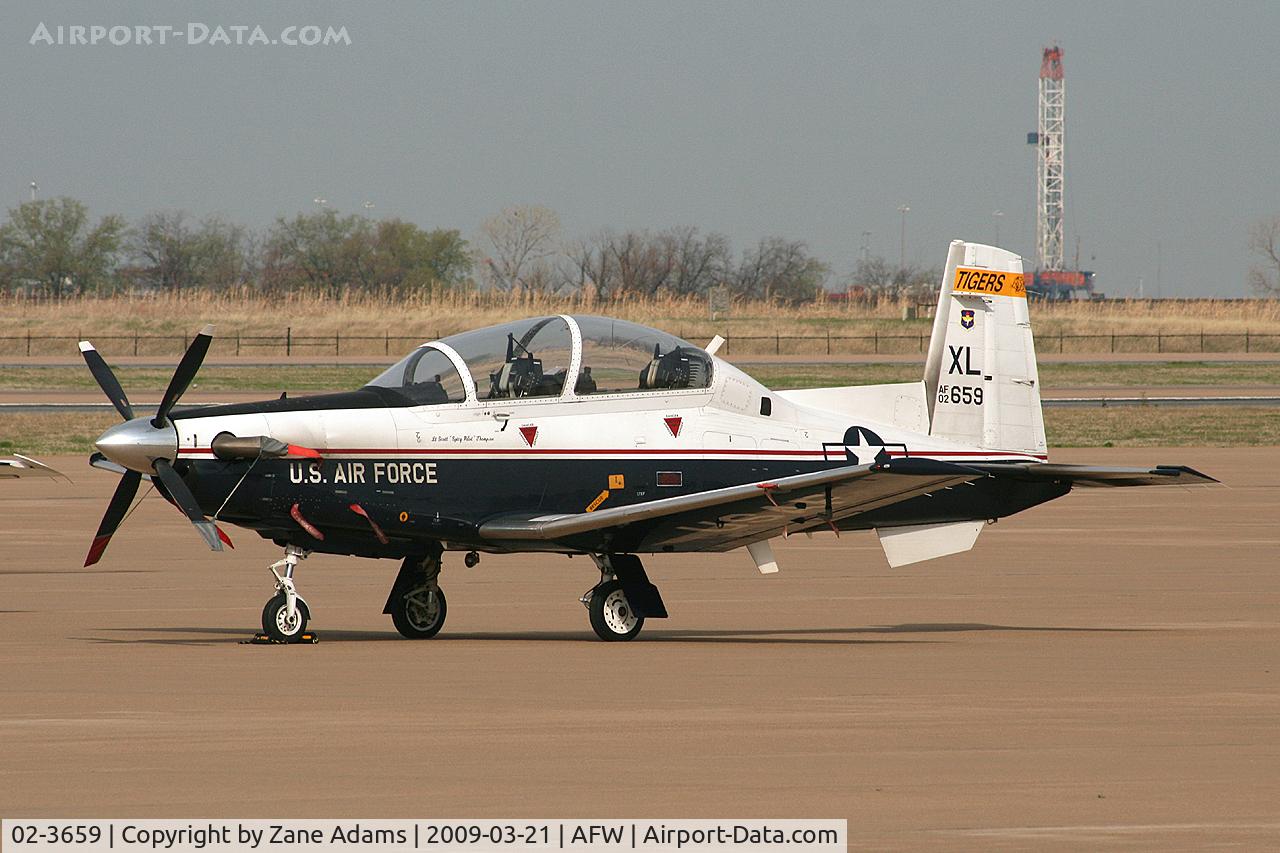 02-3659, 2002 Raytheon T-6A Texan II C/N PT-201, USAF T-6A Texan II at Alliance, Fort Worth