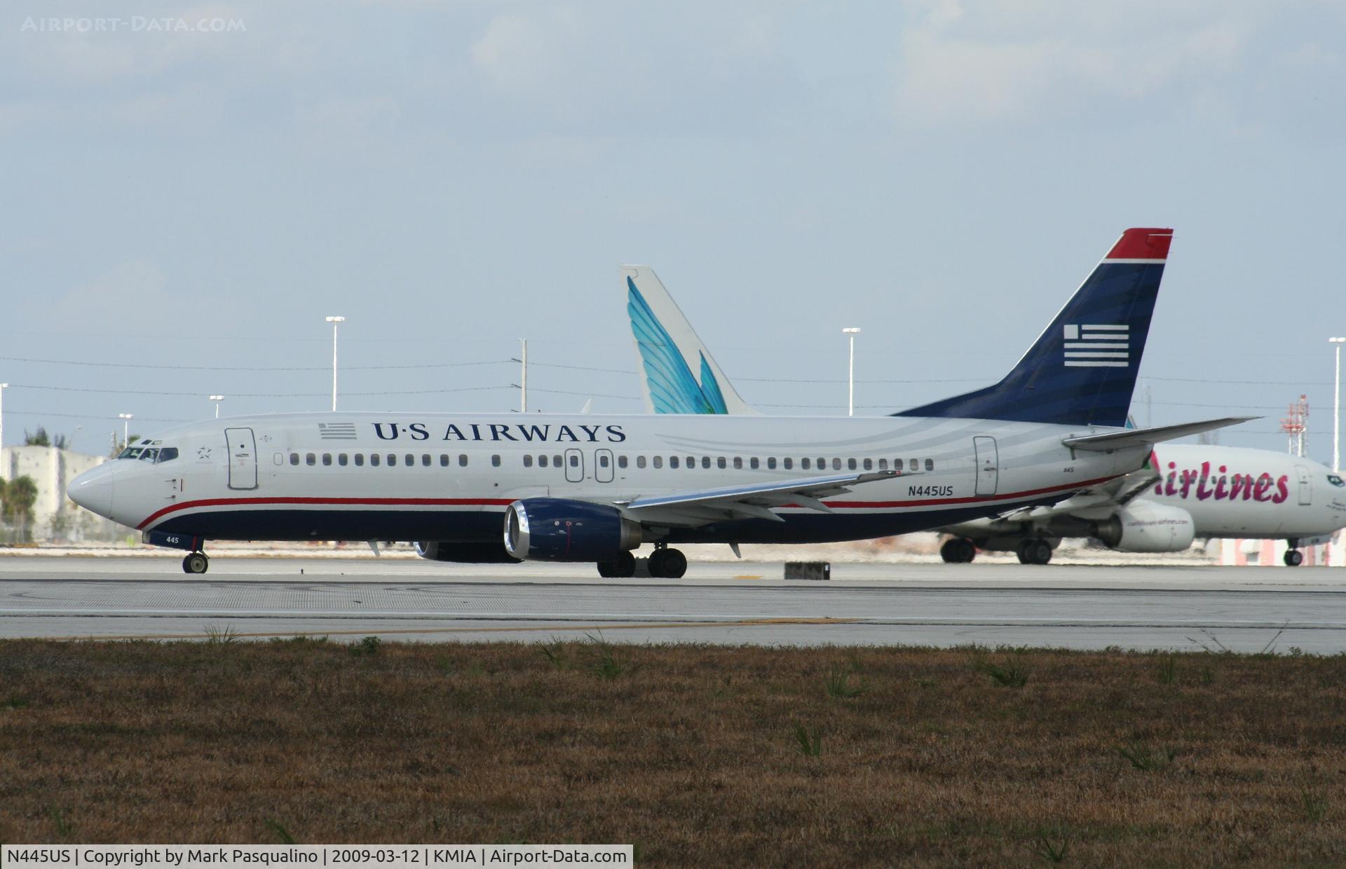 N445US, 1990 Boeing 737-4B7 C/N 24863, Boeing 737-400