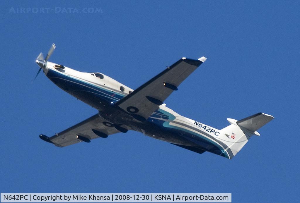 N642PC, 2005 Pilatus PC-12/45 C/N 642, Pilatus PC-12 taking off on a sunny Southern California day.