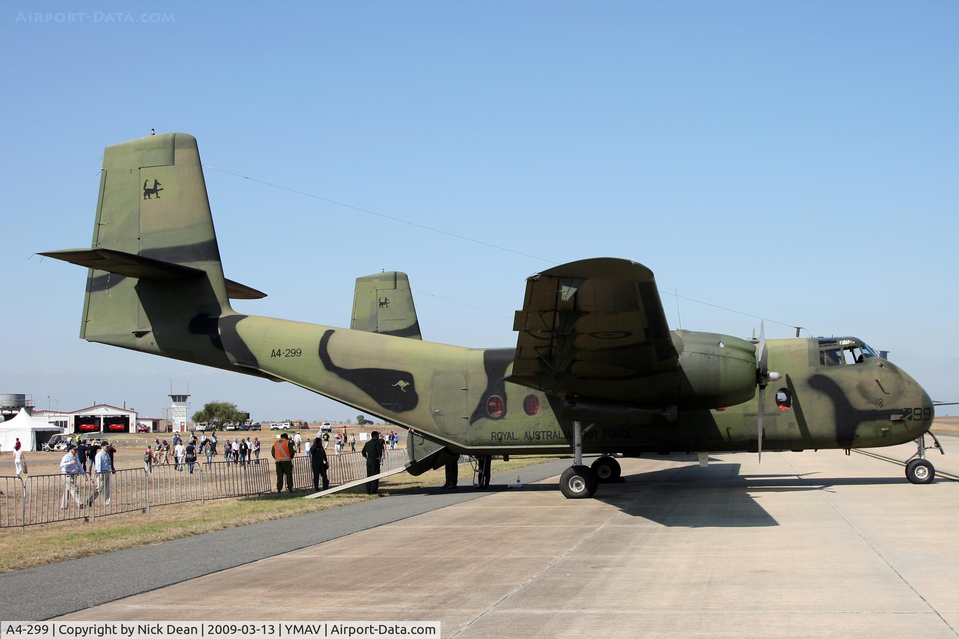 A4-299, 1971 De Havilland Canada DHC-4A Caribou C/N 299, YMAV (2009 Avalon Airshow)