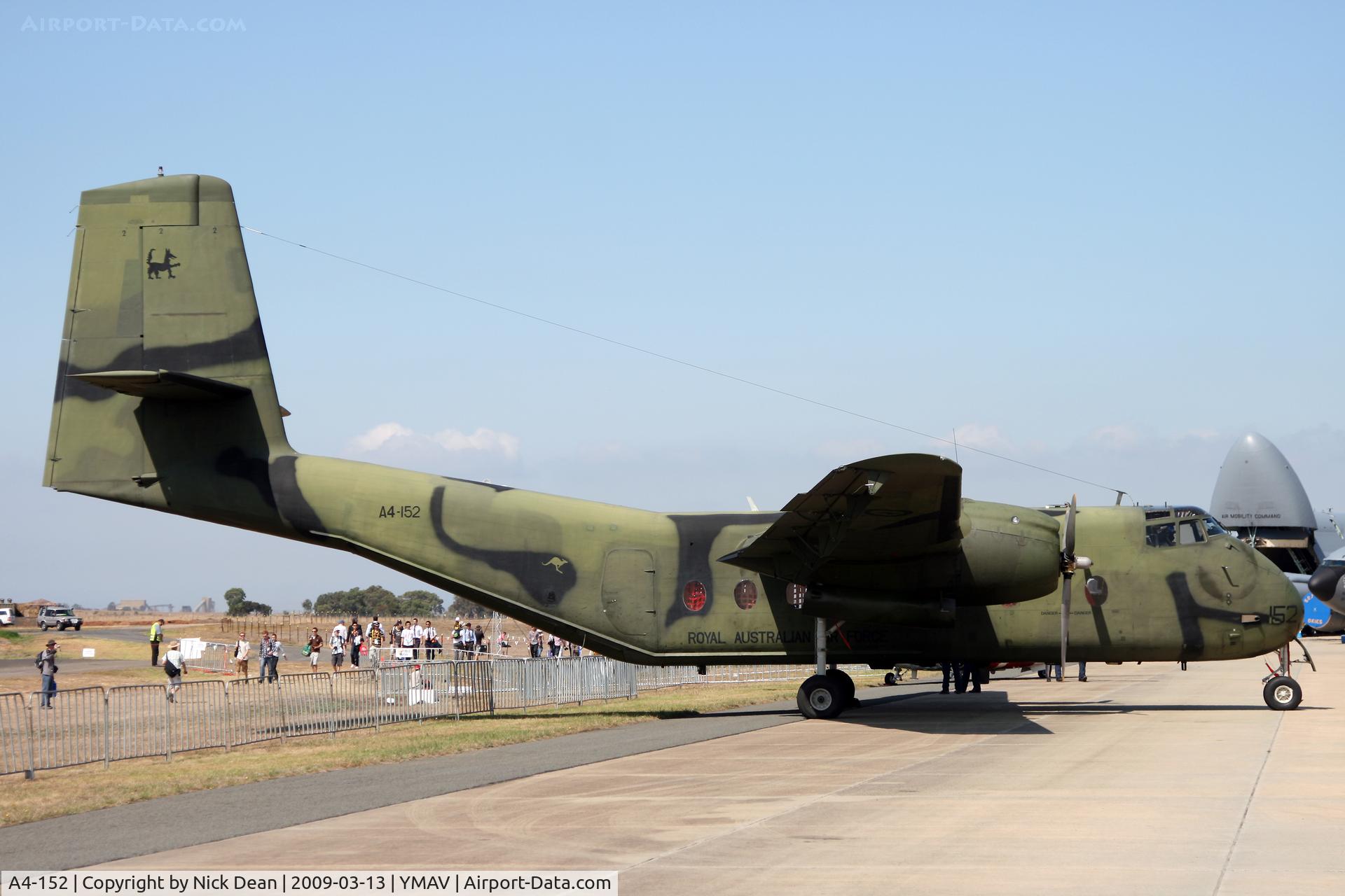 A4-152, De Havilland Canada DHC-4A Caribou C/N 152, YMAV (2009 Avalon Air Show)