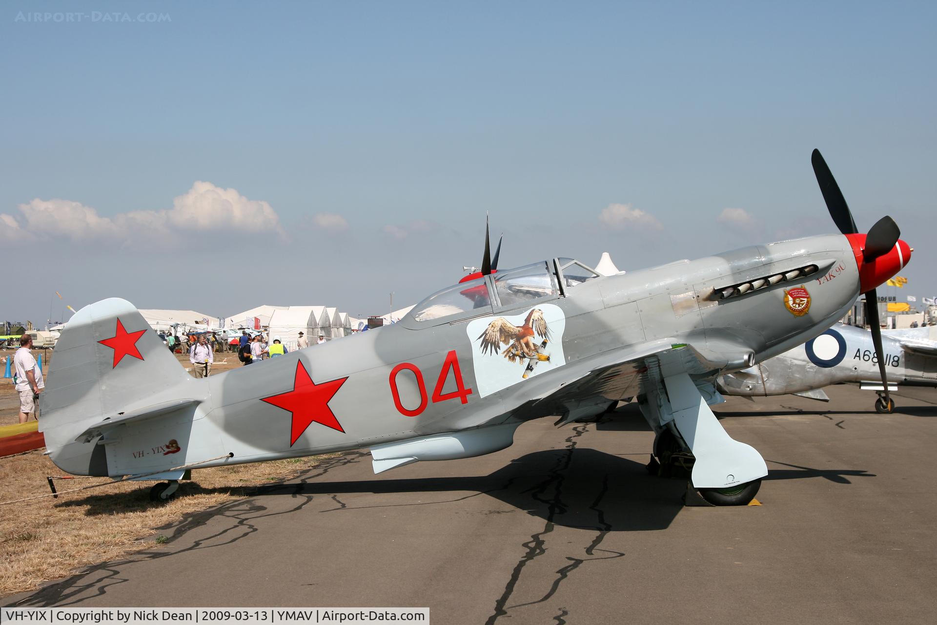 VH-YIX, 2004 Yakovlev Yak-9UM C/N 0470409, YMAV