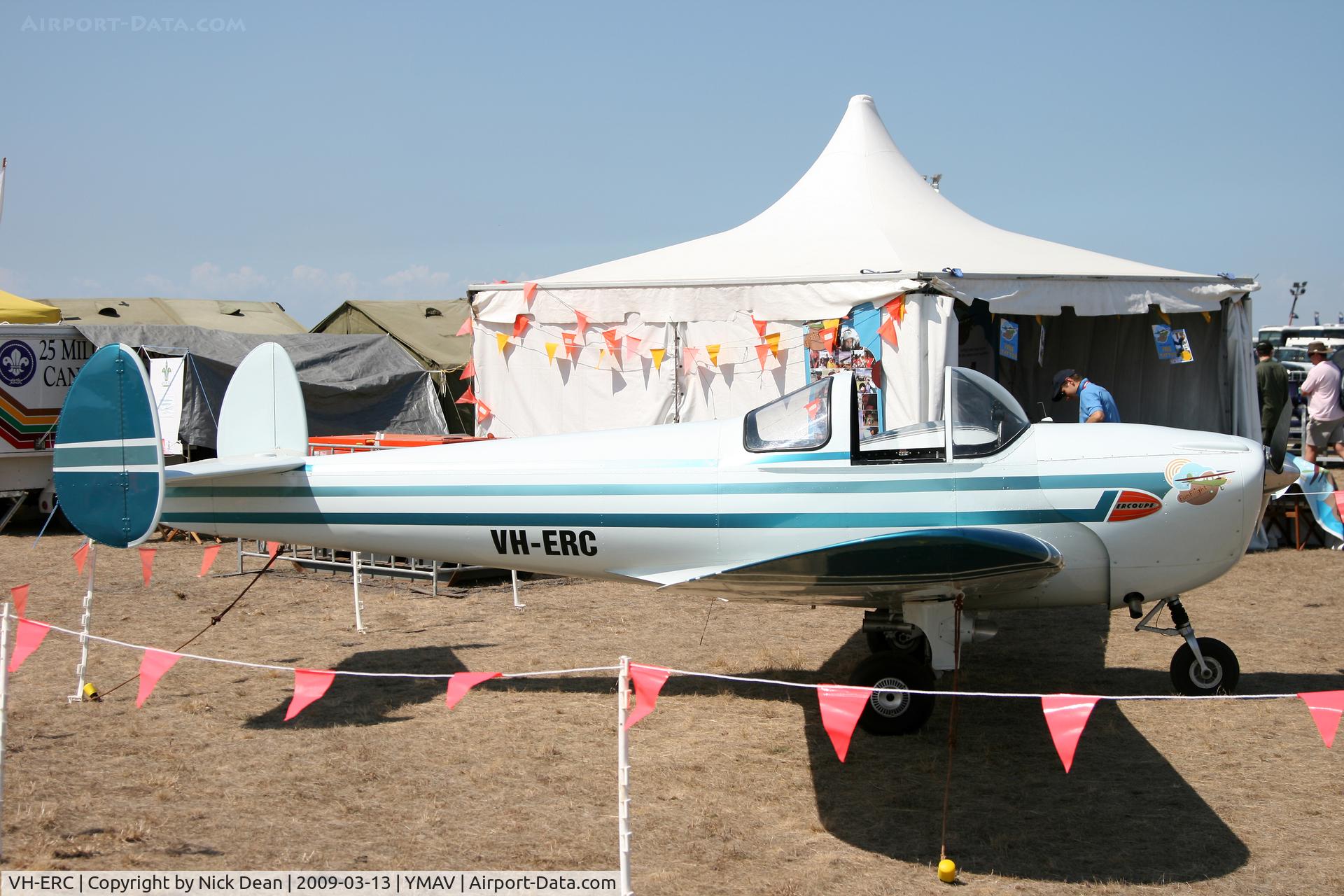 VH-ERC, 1946 Erco 415D Ercoupe C/N 1345, YMAV