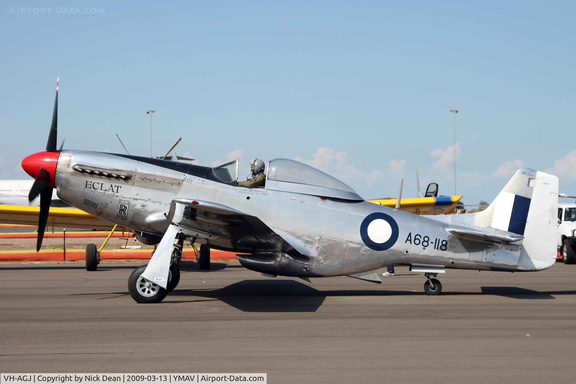 VH-AGJ, 1948 Commonwealth CA-18 Mustang 21 C/N 1443, YMAV