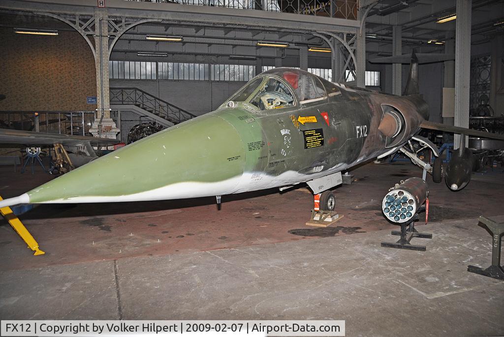FX12, 1963 Lockheed F-104G Starfighter C/N 683-9029, at Museum Brussels
