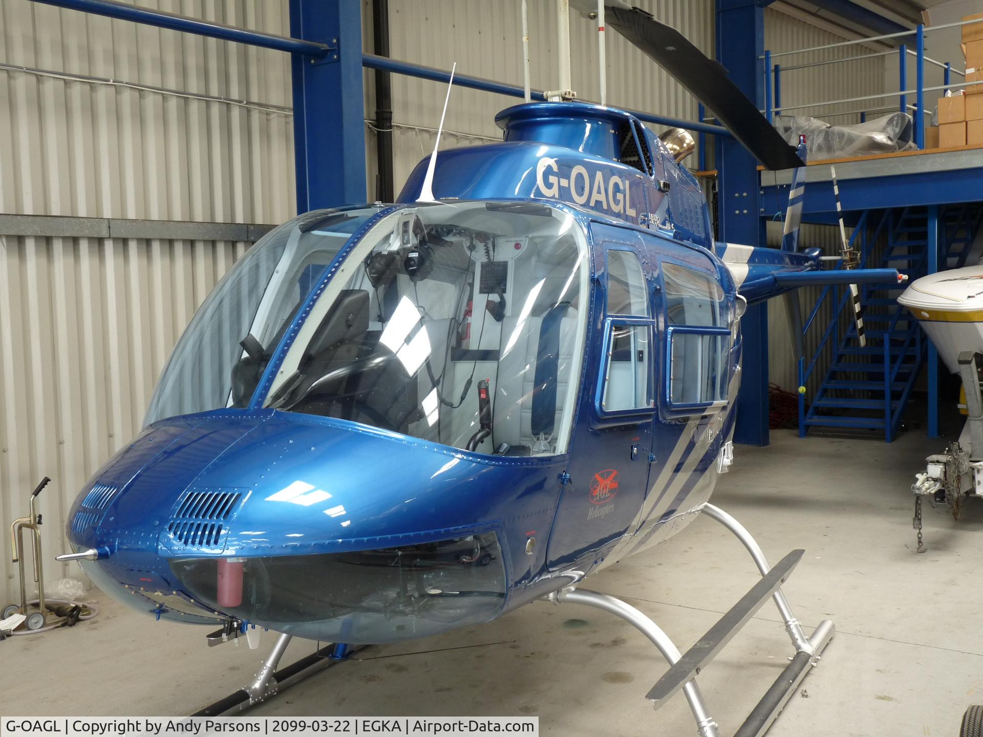 G-OAGL, 1980 Bell 206B JetRanger III C/N 3035, G-OAGL at Shoreham