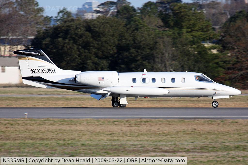 N335MR, 1981 Learjet 35A C/N 35A-443, Southern Jet, Inc 1981 Gates Learjet 35A N335MR rolling out on RWY 23 after arrival from Naples Municipal Airport (KAPF).