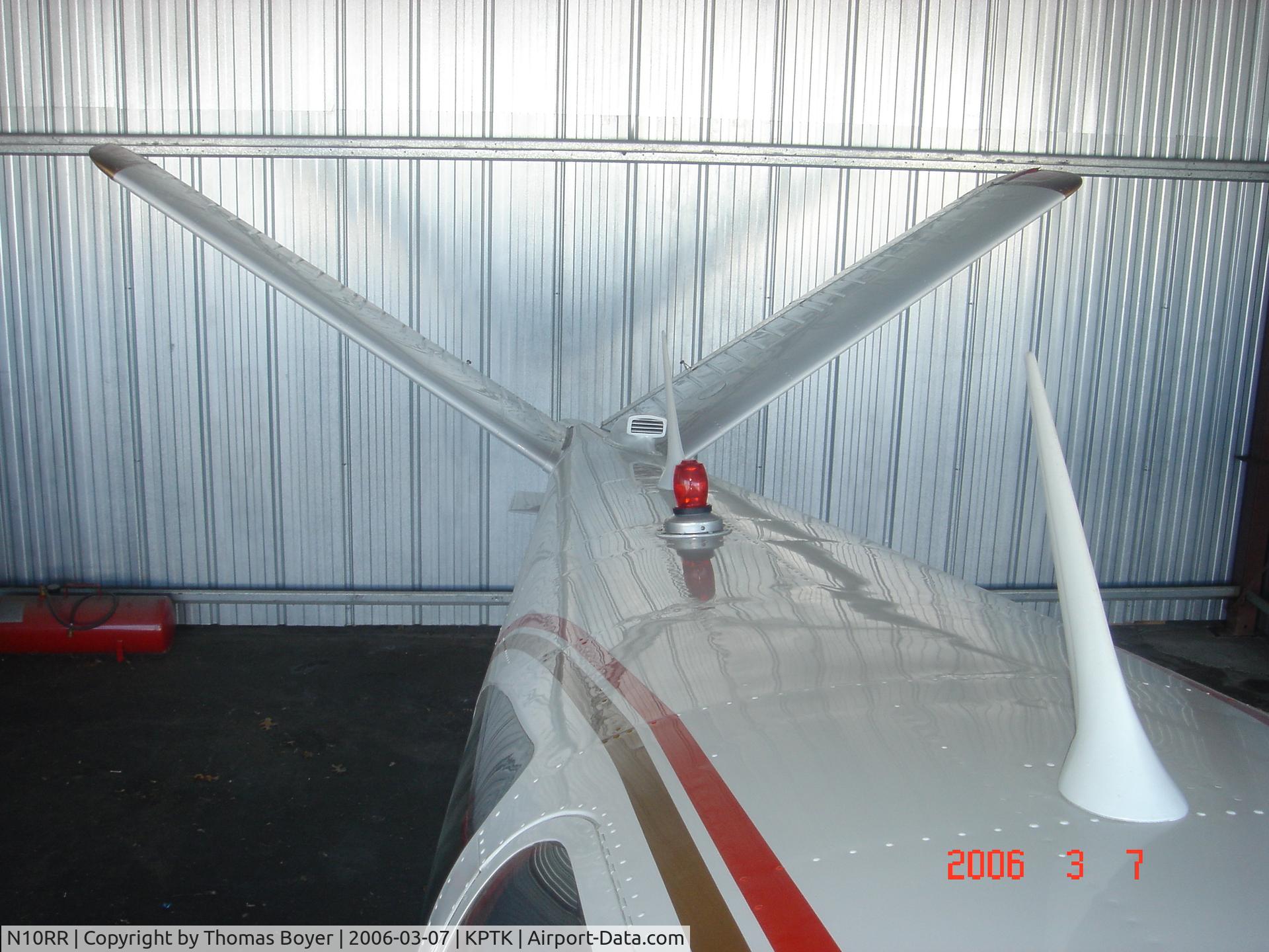 N10RR, 1954 Beech E35 C/N D-3706, Ram Air Scoop / High Speed Com Antennas