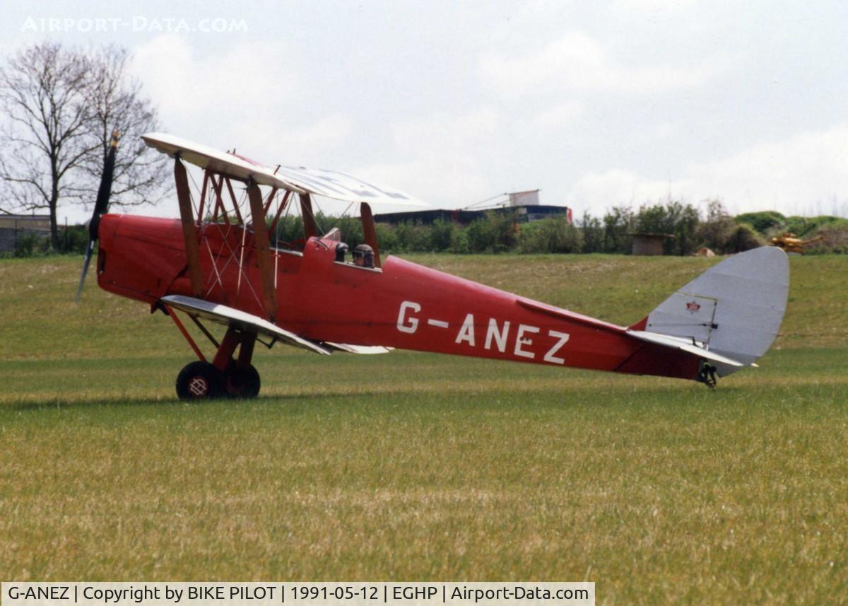 G-ANEZ, 1941 De Havilland DH-82A Tiger Moth II C/N 84218, TAXYING TO THE AIRCRAFT PARK