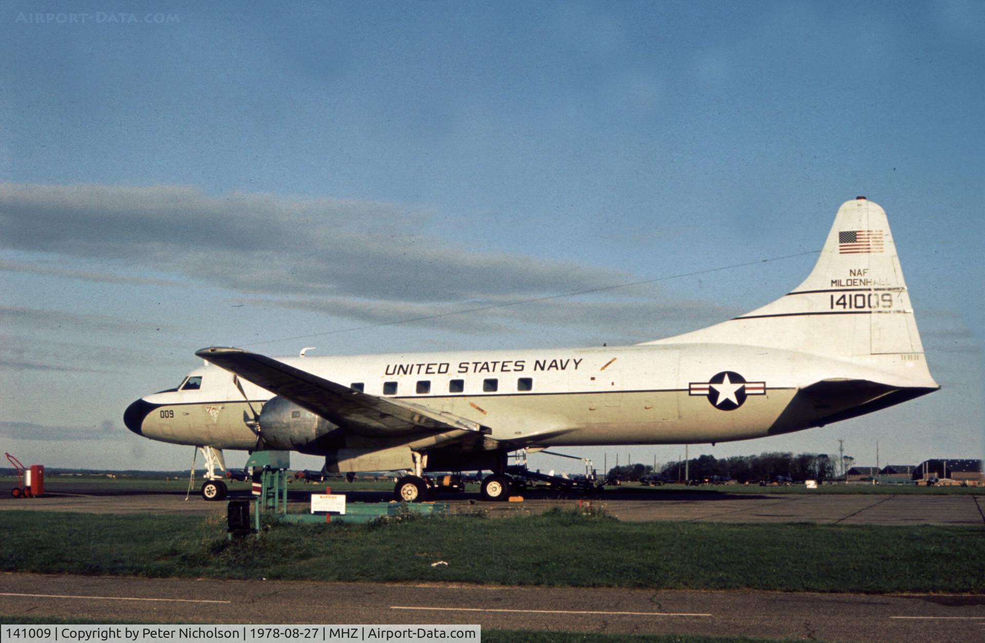 141009, Convair C-131F (R4Y-1) Samaritan C/N 292, This C-131F Samaritan of the US Navy detachment at RAF Mildenhall was in the display at the 1978 Mildenhall Air Fete.