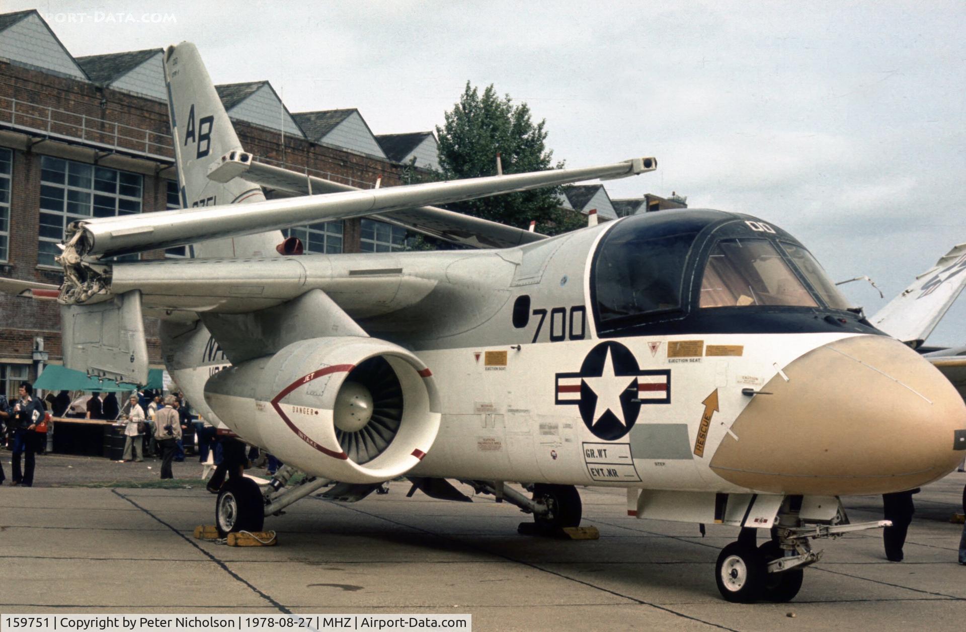 159751, Lockheed S-3A Viking C/N 394A-1080, S-3A Viking of VS-32 in the static park at the 1978 Mildenhall Air Fete.