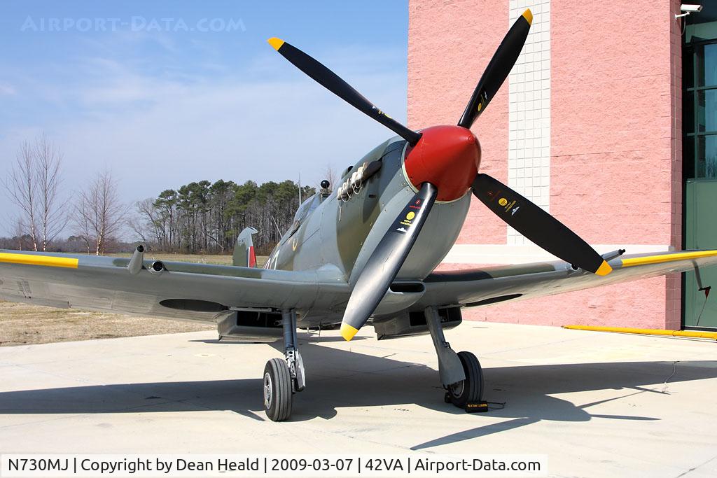 N730MJ, 1943 Supermarine 361 Spitfire HF.IXe C/N CBAF.7243, 1943 Supermarine Spitfire Mk-IX N730MJ on the ramp.