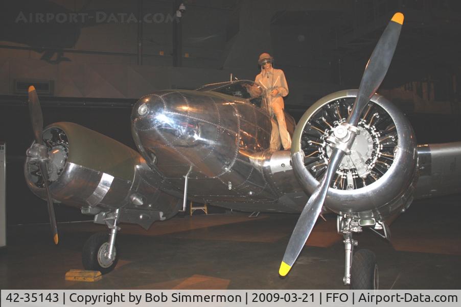 42-35143, 1942 Beech AT-10-GF C/N n/a, Beech AT-10 Wichita on display and painted as 41-27193 at USAF Museum - Dayton, Ohio