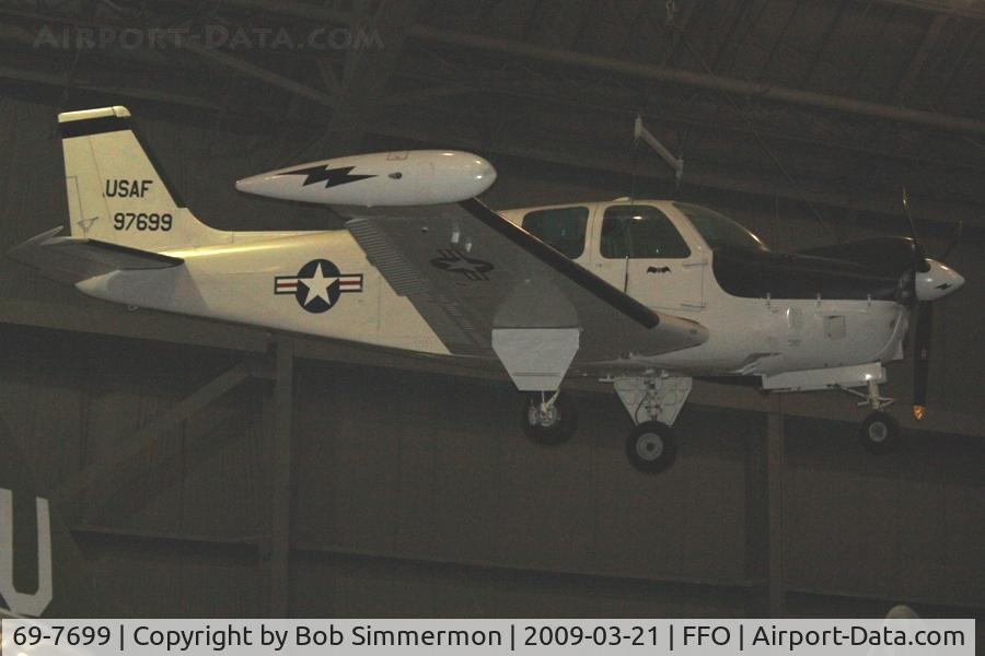 69-7699, 1969 Beech QU-22B C/N EB-7, Beech QU-22B, a military version of the A-36 able to be flown unmanned.  Acquired in 2002 by the USAF Museum in Dayton, Ohio.