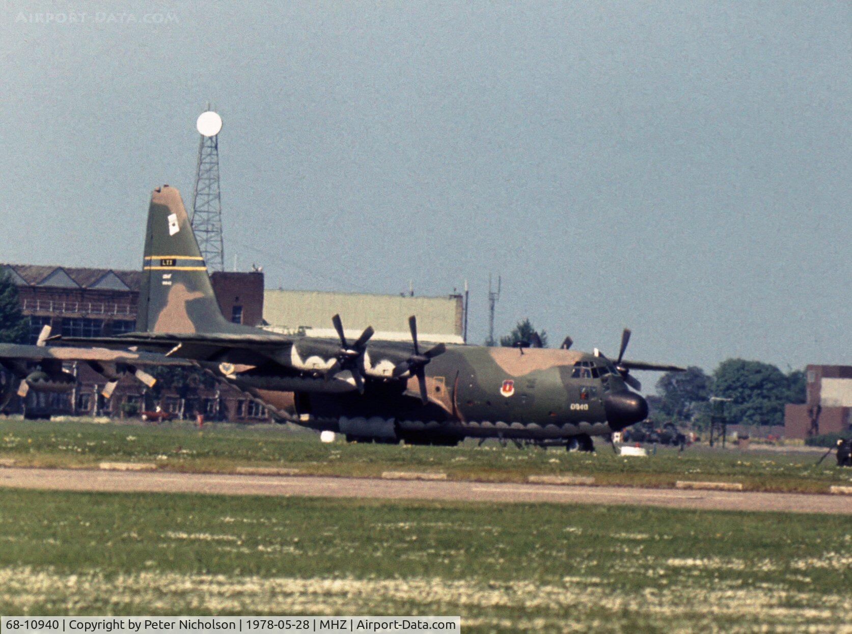 68-10940, 1969 Lockheed C-130E Hercules C/N 382-4320, C-130E Hercules of 317 Tactical Airlift Wing dispersed at the 1978 Mildenhall Air Fete.