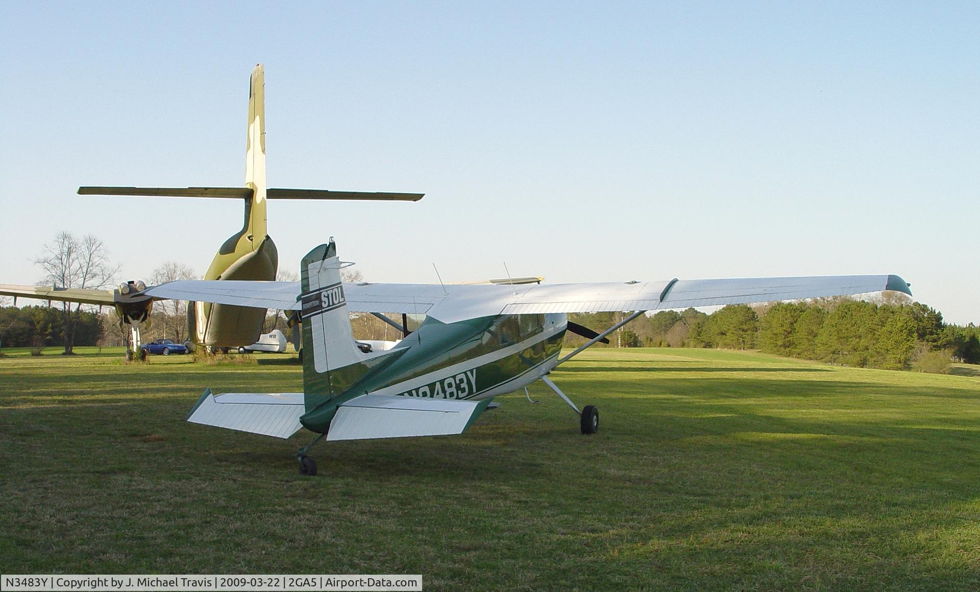 N3483Y, 1968 Cessna 180H Skywagon C/N 18051983, N3483Y at 2GA5.