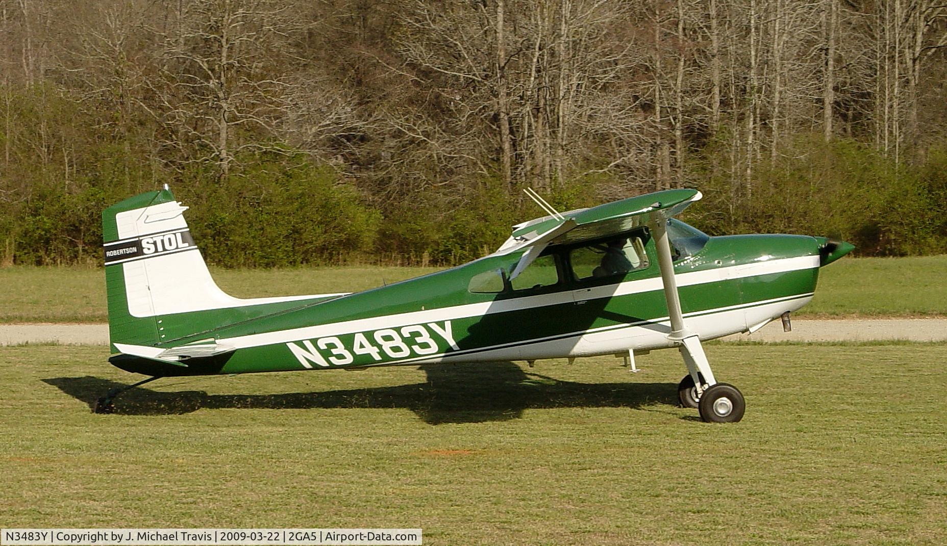N3483Y, 1968 Cessna 180H Skywagon C/N 18051983, N3483Y at 2GA5.