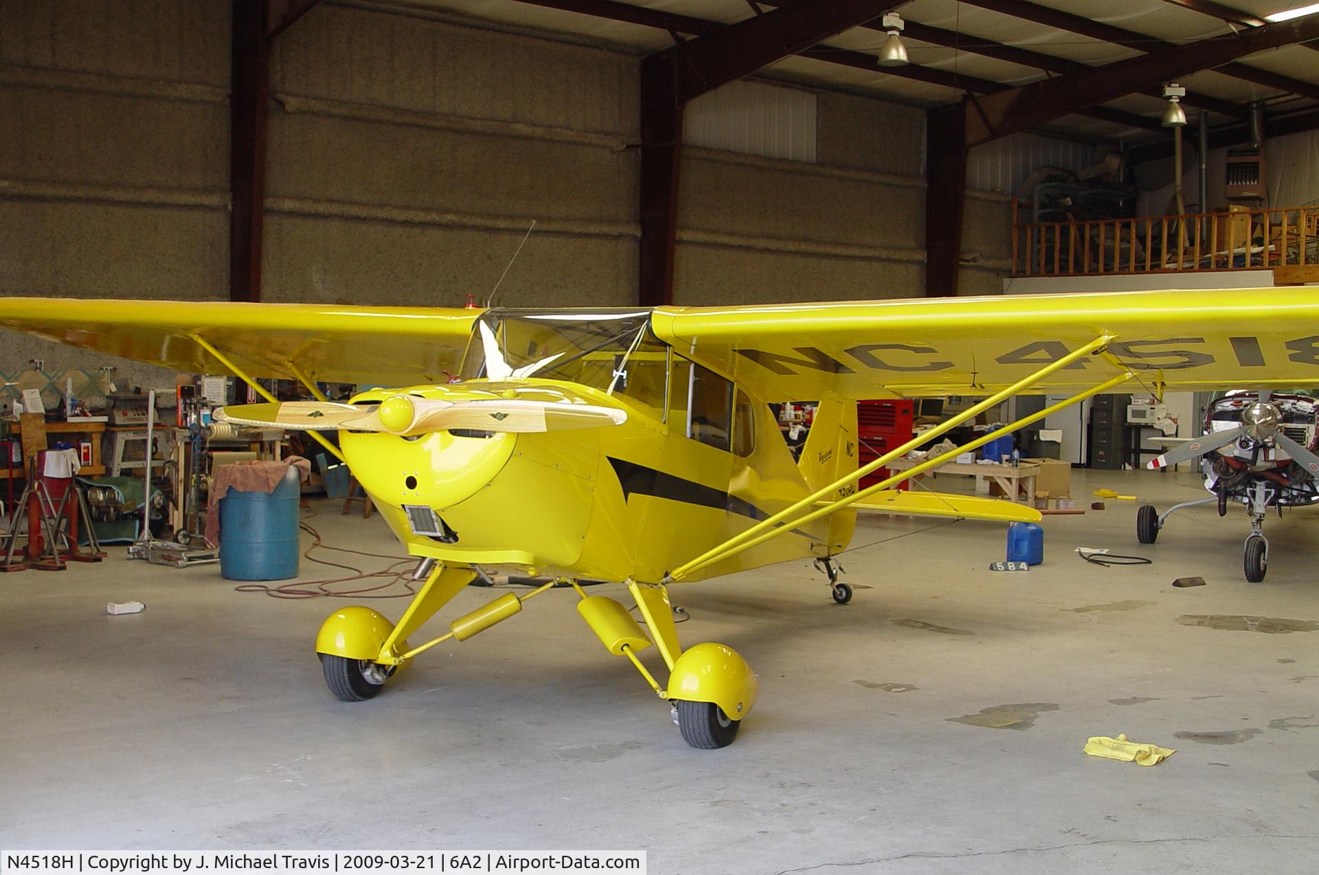 N4518H, 1948 Piper PA-15 Vagabond Vagabond C/N 15-292, NC4518H at 6A2.